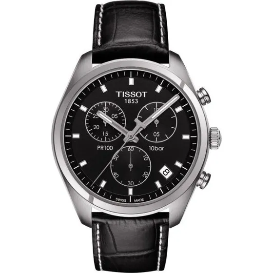 Tissot PR 100 Chronograph T150.417.11.011.00, Srebrny, 40 mm