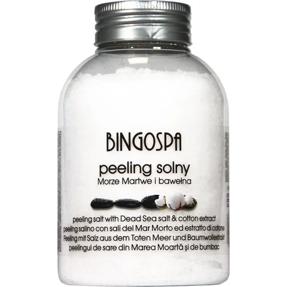BingoSpa Peeling solny z solą z Morza Martwego i bawełną 580g