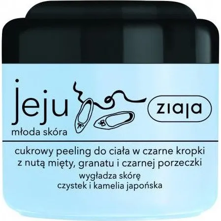 Ziaja Jeju cukrowy peeling do ciała w czarne kropki 200ml