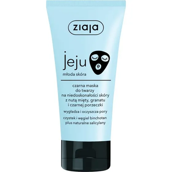 Ziaja Jeju czarna maska do twarzy na niedoskonałości 50ml