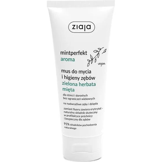 Ziaja Mintperfekt Aroma mus do higieny zębów Zielona Herbata 100ml