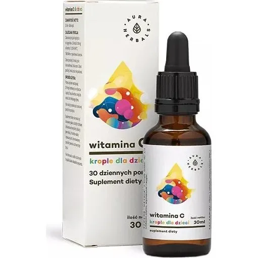 Aura Herbals Witamina C dla dzieci 100 mg – krople 30 ml
