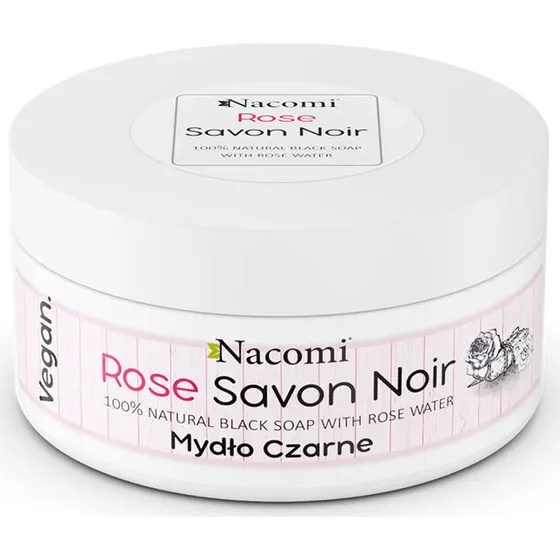 Nacomi Rose Savon Noir różane czarne mydło z wodą różaną 125g