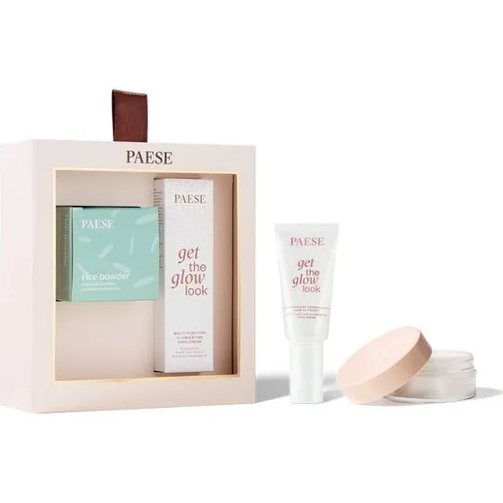 Paese All About The Base 02 Zestaw Rozświetlający (Krem 30ml + Puder 10g)