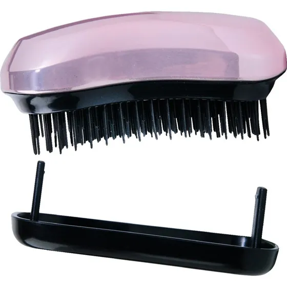 Inter Vion Brush & Go Kompaktowa Szczotka Metaliczny Róż