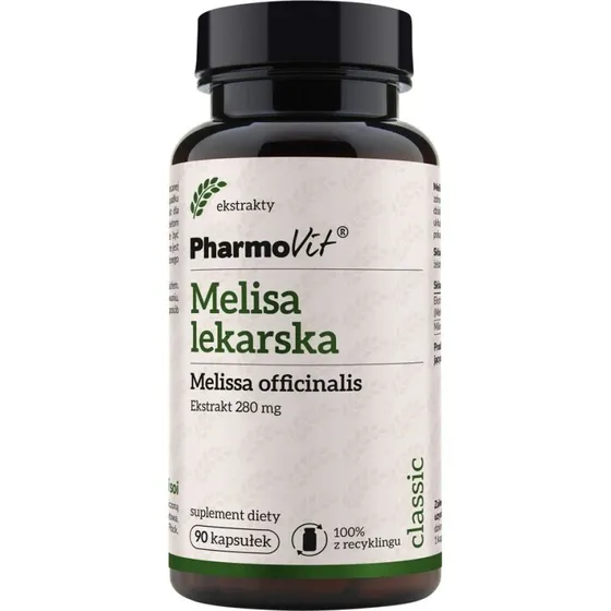 Pharmovit Melisa lekarska 280 mg, 90 kapsułek