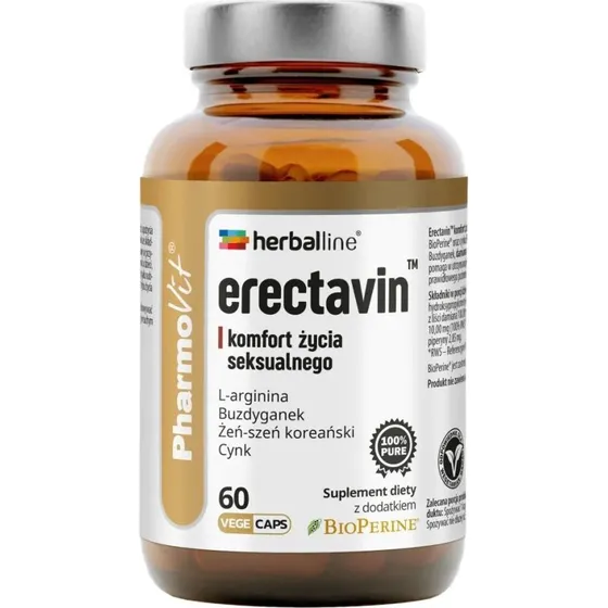 PharmoVit Erectavin z BioPerine 60 kapsułek Vcaps