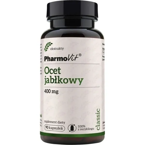 Pharmovit Ocet Jabłkowy 400 mg 90 kapsułek