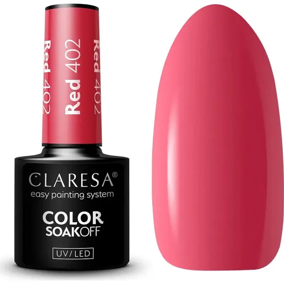 Claresa Color Soak Off UV/LED Red lakier hybrydowy 5g 411