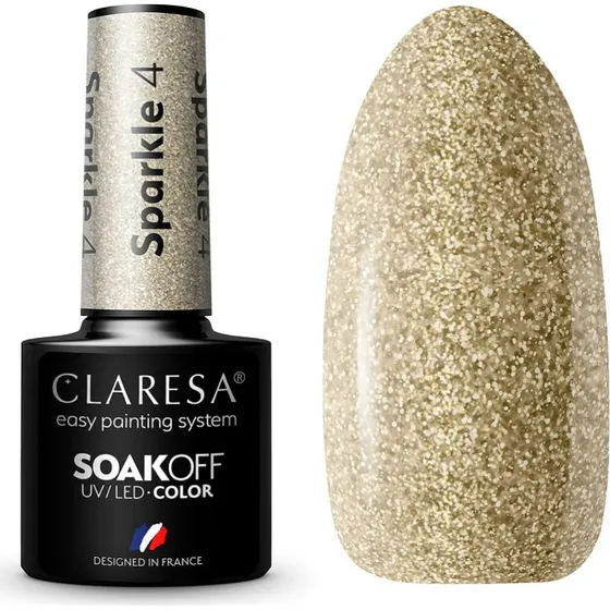 Claresa Soak Off UV/LED Sparkle lakier hybrydowy 5g