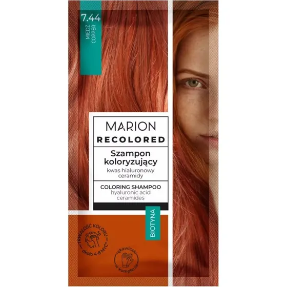 Marion Recolored szampon koloryzujący 7.44 Miedź 35ml