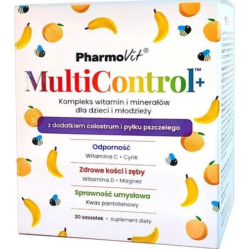 Pharmovit MultiControl multiwitamina dla dzieci z colostrum 30 sasz.