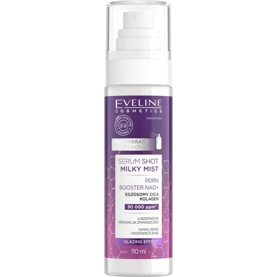 Eveline Cosmetics Serum Shot PDRN Booster NAD+ Mleczna Mgiełka 110ml