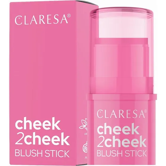 Claresa Cheek 2 Cheek róż w sztyfcie 5.5g 01 Candy Pink