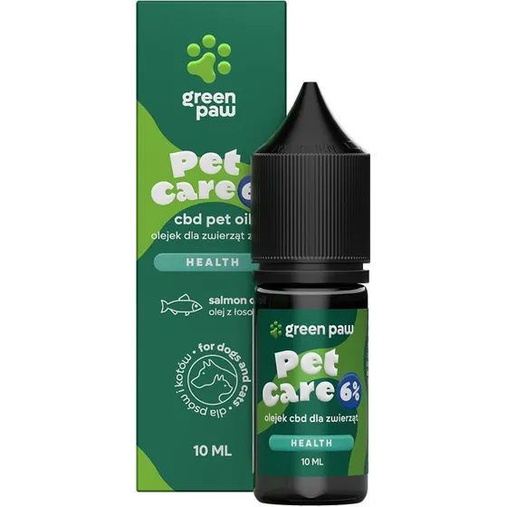 Green Paw Pet Care 6% olejek CBD dla zwierząt 10ml