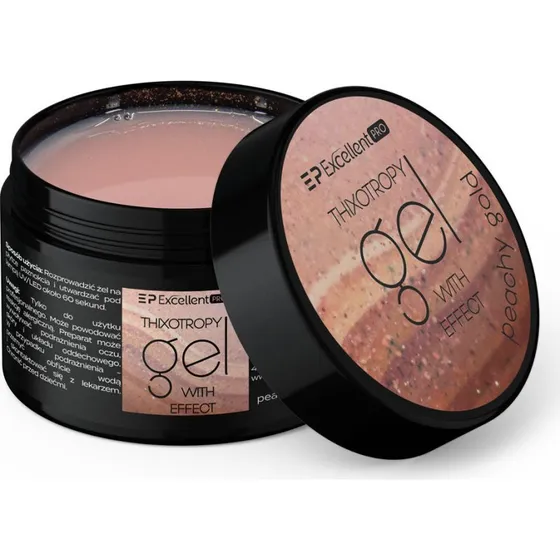 Excellent PRO Thixotropy Gel With Effect Peachy Gold 15g