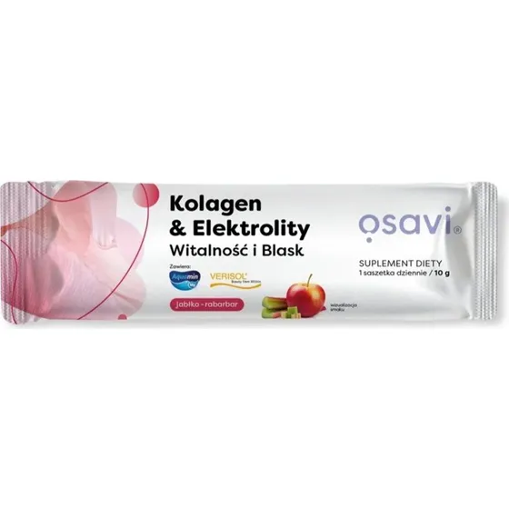 Osavi Kolagen & Elektrolity Witalność i Blask Jabłko & Rabarbar 10g