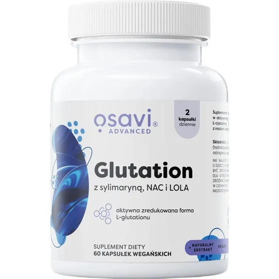 Osavi Glutation z sylimaryną, NAC i LOLA, 60 kapsułek