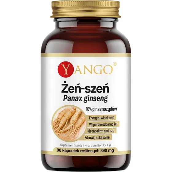 Yango Adaptogeny Żeń-szeń Panax ginseng 90 kapsułek