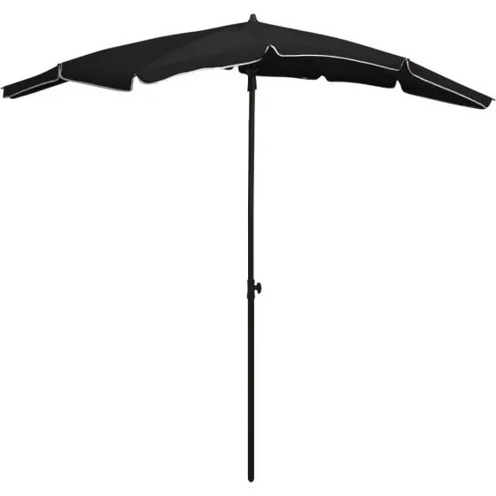 vidaXL Parasol ogrodowy 200x130 cm, czarny