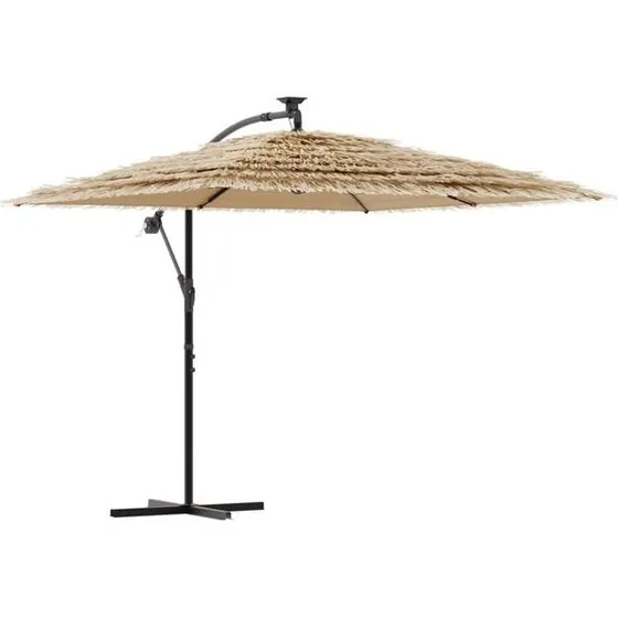 vidaXL Parasol ogrodowy brązowy 290x290x238 cm