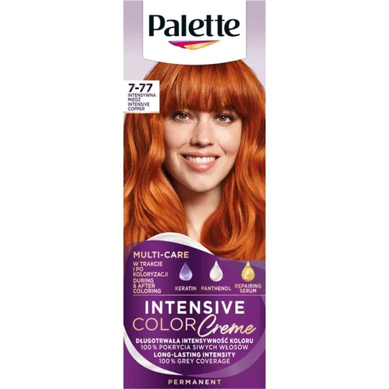 Schwarzkopf Palette Intensive Color Creme 7-77 Intensywna Miedź