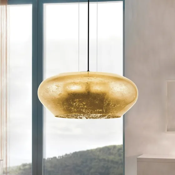 EGLO Stars of Light Priorat – Żyrandol ze złotym szkłem