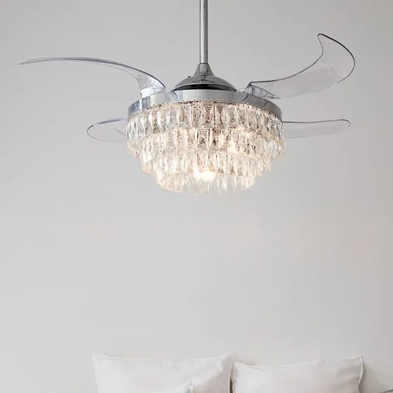 Beacon Fanaway Veil – Wentylator sufitowy z oświetleniem, chrom