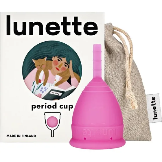 Lunette Period Cup kubeczek menstruacyjny Różowy rozmiar 1