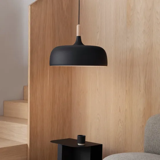 Northern Acorn Lampa Wisząca Matt Black