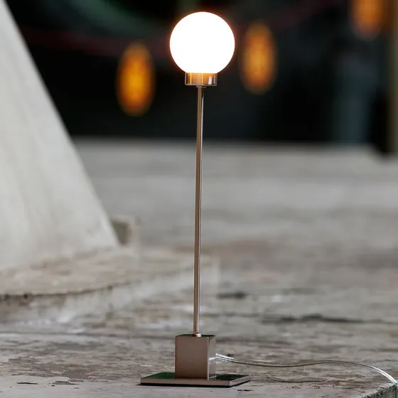 Northern Snowball Lampa Stołowa Steel - Design i Styl Bauhaus