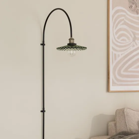 Globen Lighting lampa ścienna COBBLER zielona, szkło, 150 cm