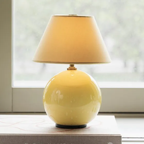 Globen Lighting Lampa stołowa IRIS Portable, żółta, 23 cm