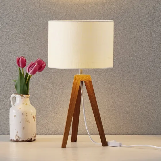 Lampa stołowa Kullen Markslöjd - Dąb/Biały