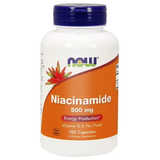 Now Foods Niacinamide 500mg 100 kapsułek