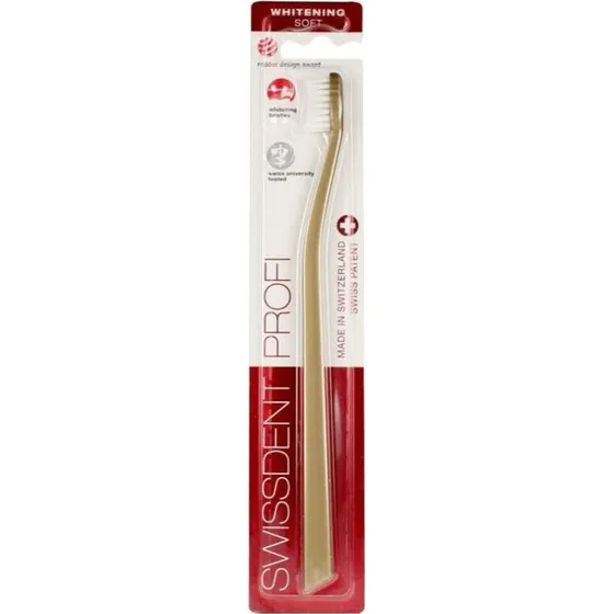 Swissdent Profi Whitening Soft szczoteczka do zębów Złota