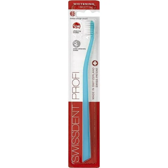 Swissdent Profi Whitening Soft szczoteczka do zębów, niebieska