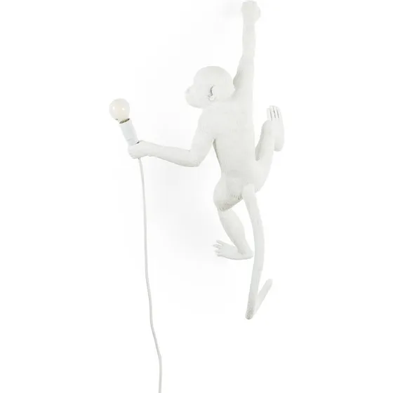 Seletti Monkey Lamp Wall Right - Biała Lampa Ścienna