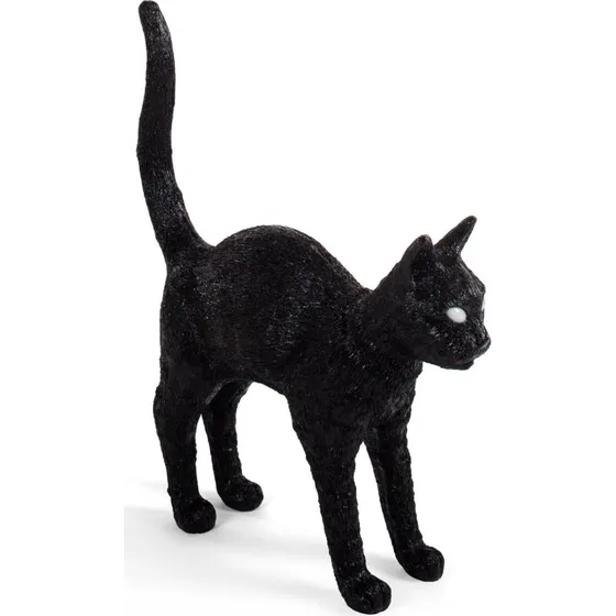 Seletti Jobby The Cat Lampa Stołowa Czarna LED