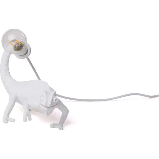 Lampa dekoracyjna SELETTI Chameleon Lamp Still, biała, USB