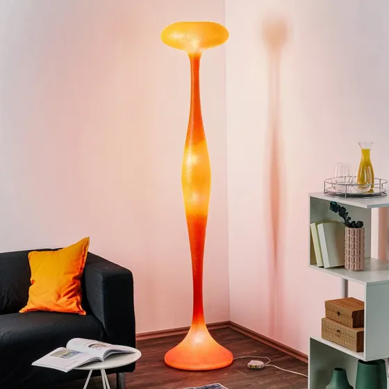 Lampa stojąca Kundalini E.T.A. Orange, 200 cm