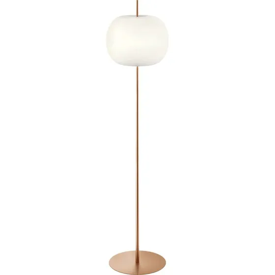 KDLN Lampa stojąca Kushi XL, kolor miedziany, 183 cm