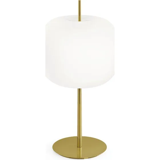 Kundalini Kushi XL Lampa Stołowa Mosiądz/Biały, 60 cm