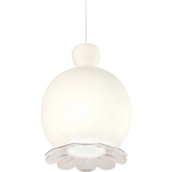 Kundalini Opyo Lampa Wisząca White - Szkło Opalowe