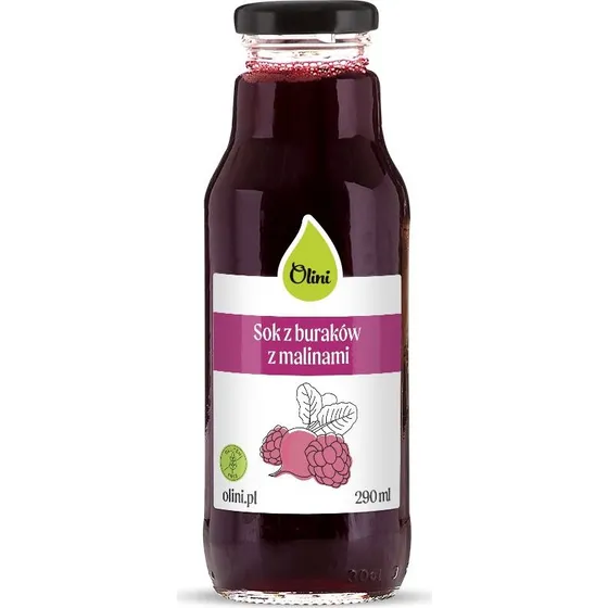 Olini Sok z buraków z malinami 290ml