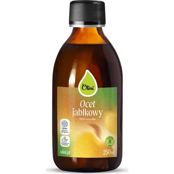 Olini Ocet jabłkowy 250ml, naturalny i żywy