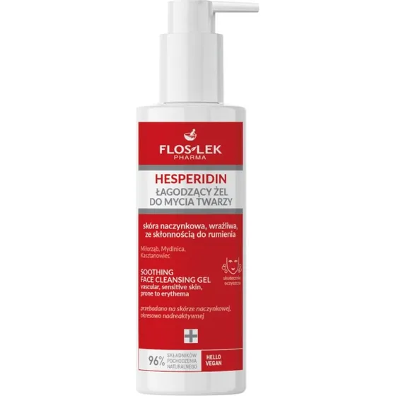 Floslek Hesperidin żel do mycia twarzy dla skóry naczynkowej 175ml
