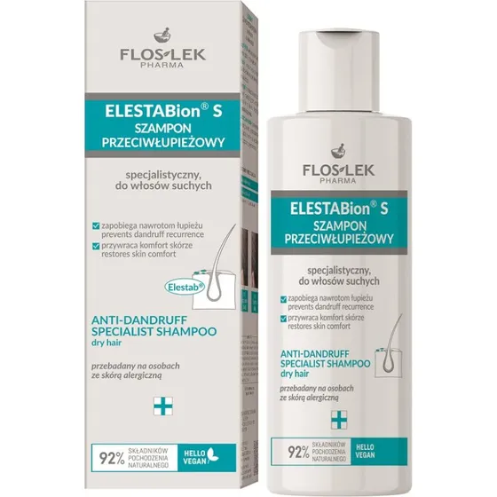 Floslek ELESTABion S szampon przeciwłupieżowy do włosów suchych 150ml