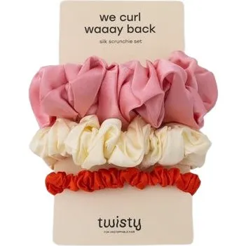 Twisty We Curl Waaay Back zestaw jedwabnych gumek 3 szt.