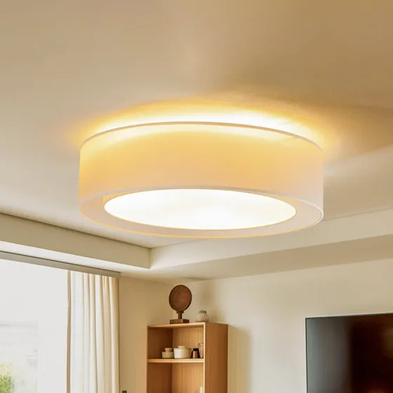 Euluna Tibu Lampa Sufitowa Ecru Ø50cm